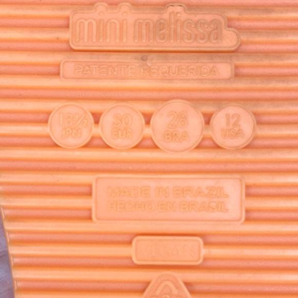 Mini Melissa Safari Jelly Pop Cat Sneakers Slip On Orange Kid’s 12 - Picture 9 of 9